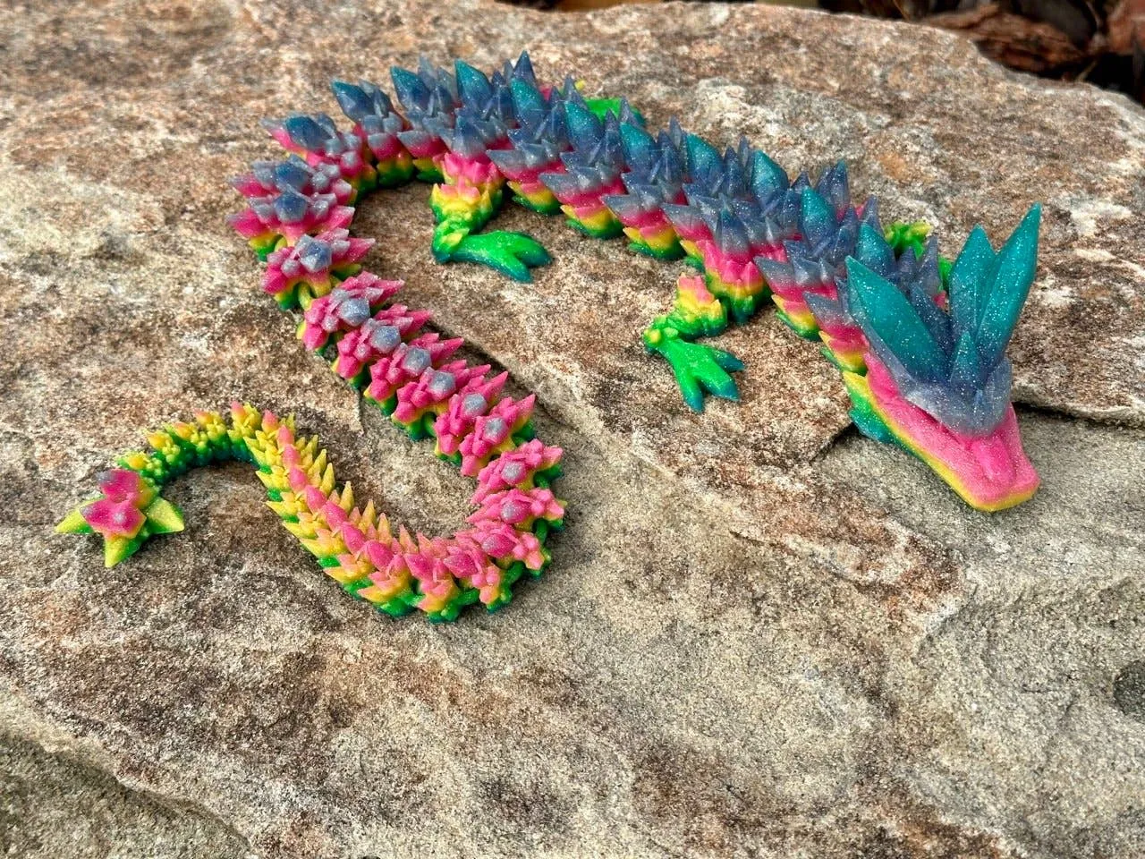 3D Printed 16" Crystal Dragon