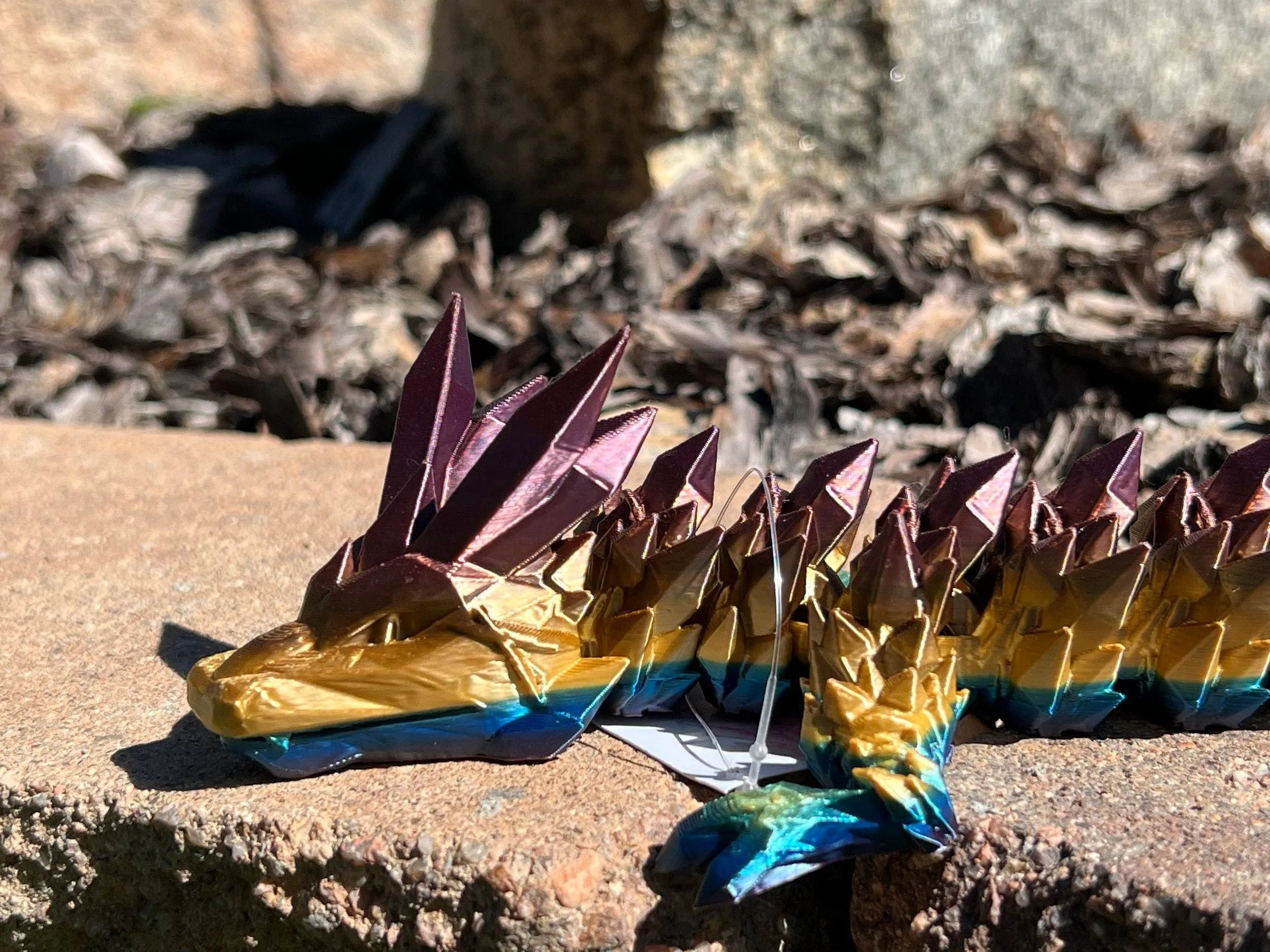 3D Printed 16" Crystal Dragon
