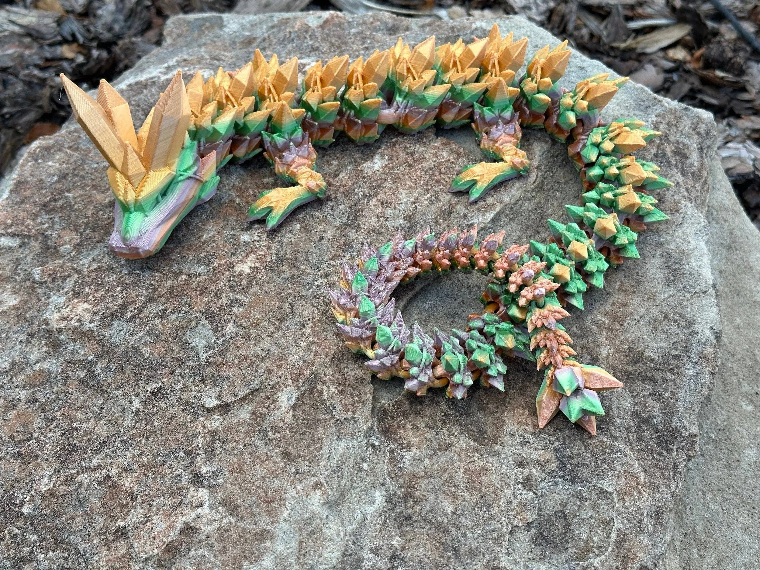 3D Printed 16" Crystal Dragon