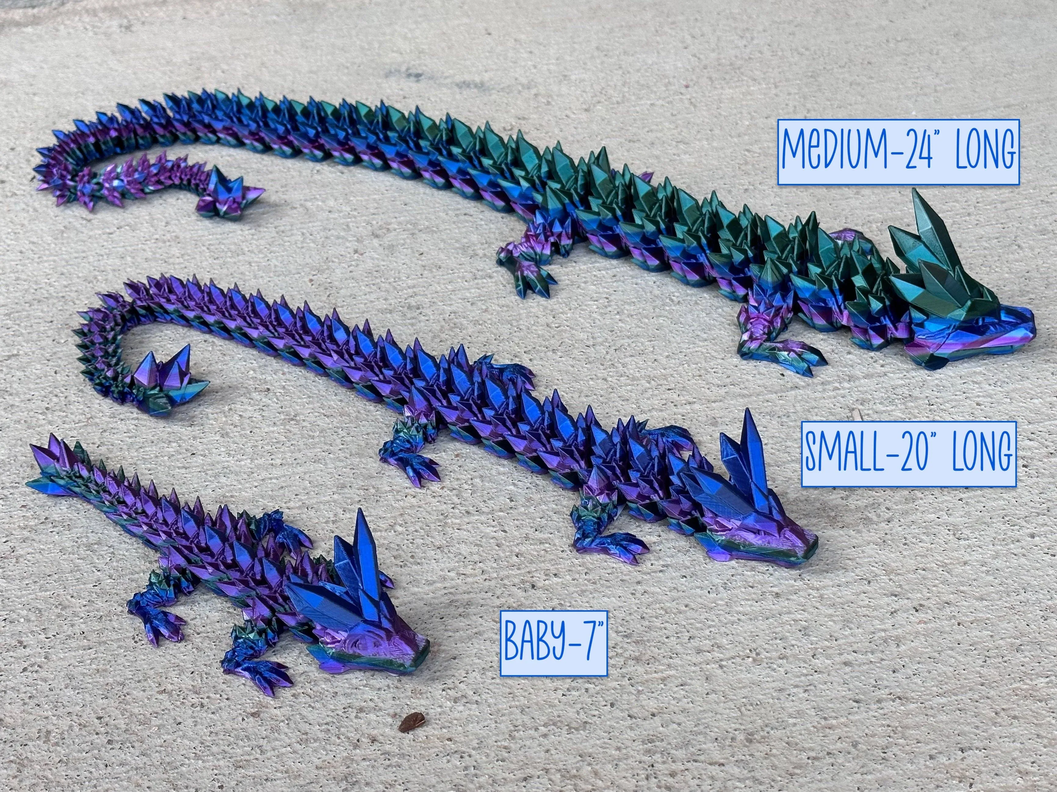 3D Printed 16" Crystal Dragon