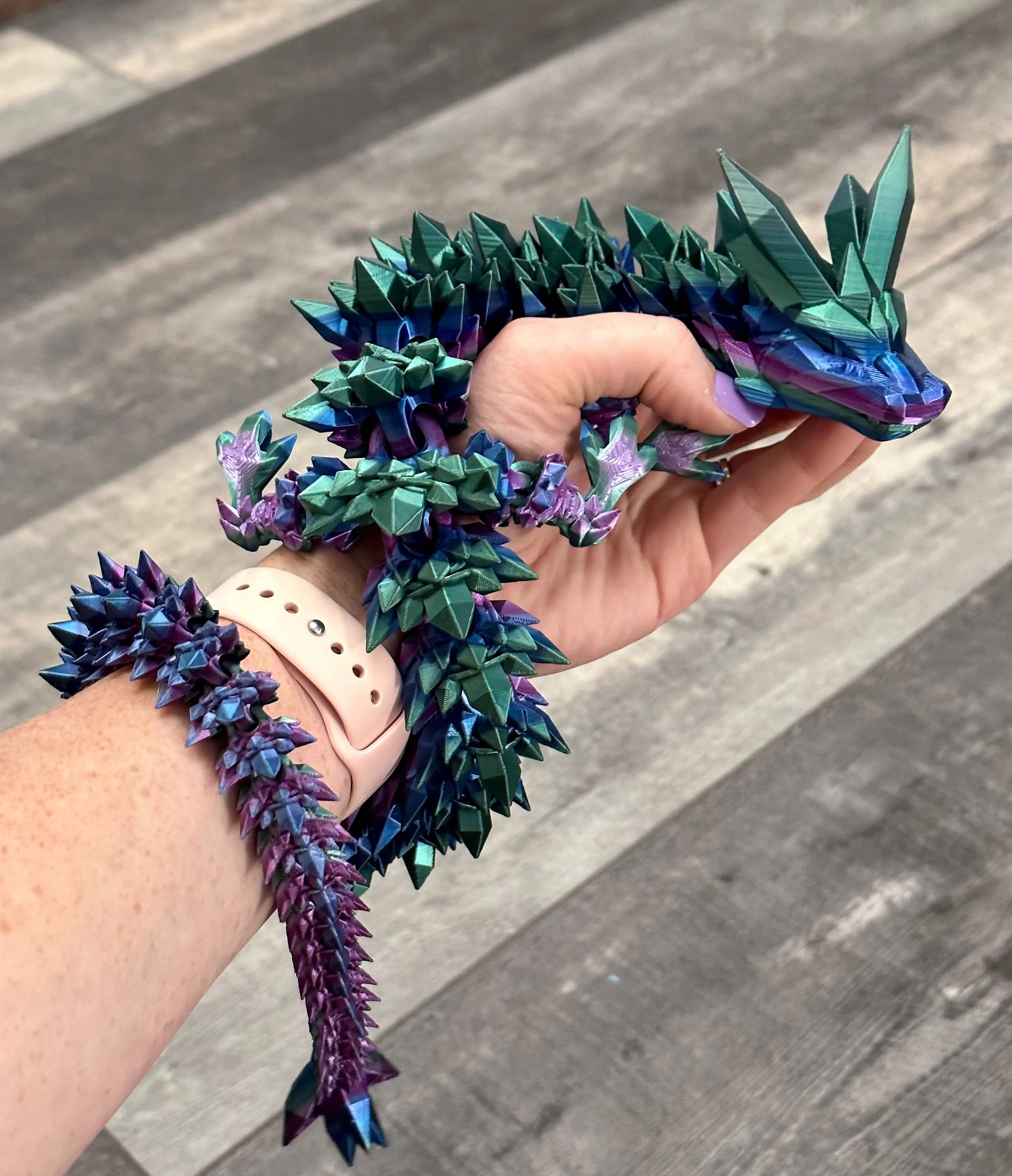 3D Printed 16" Crystal Dragon