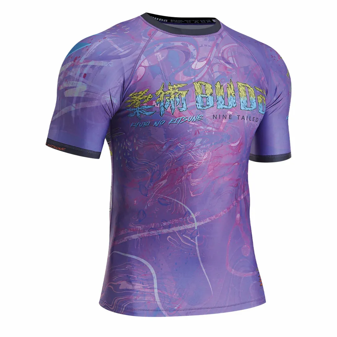 Budo Kitsune Rash Guard - Dark