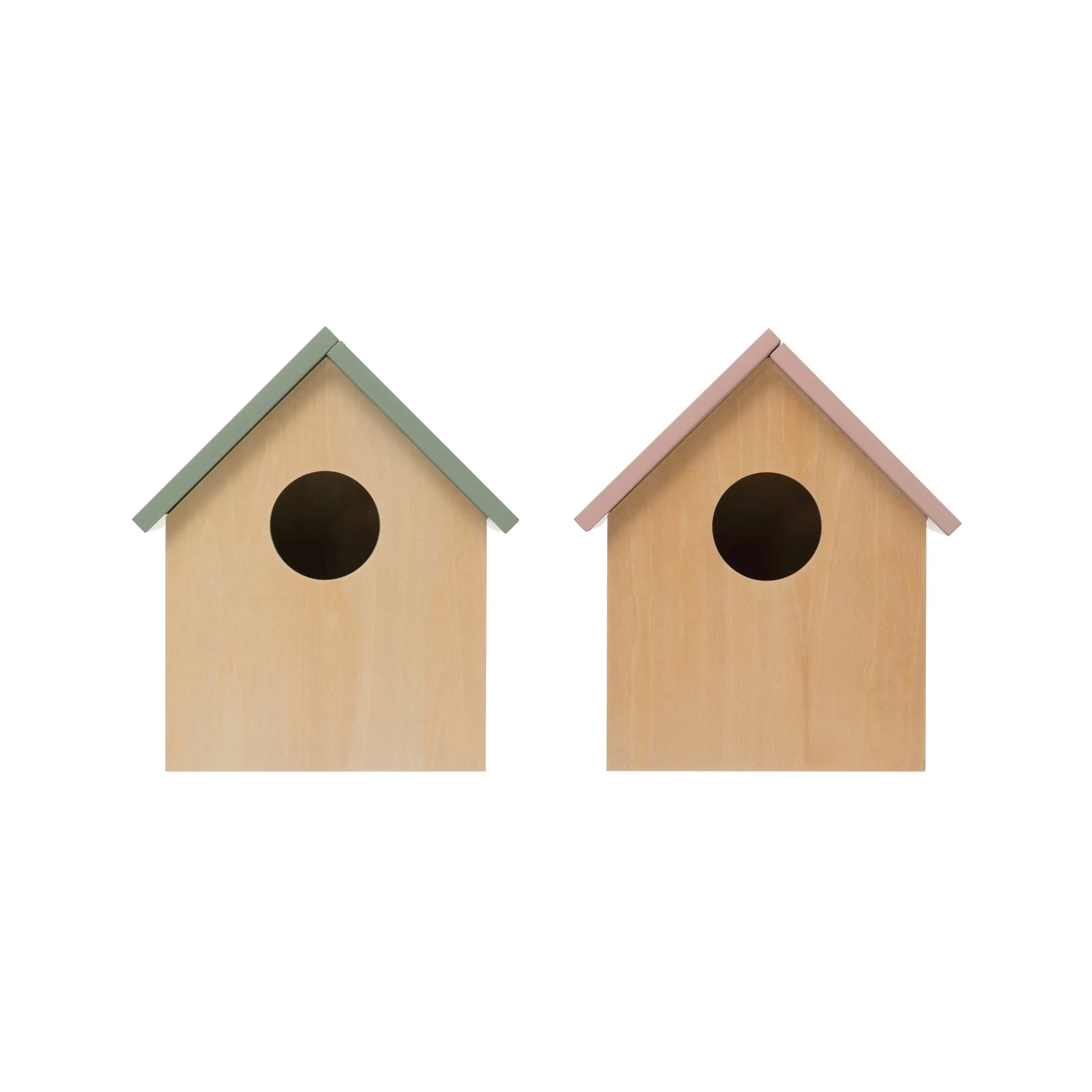Creative Co-Op Decorative Wood Storage Birdhouse