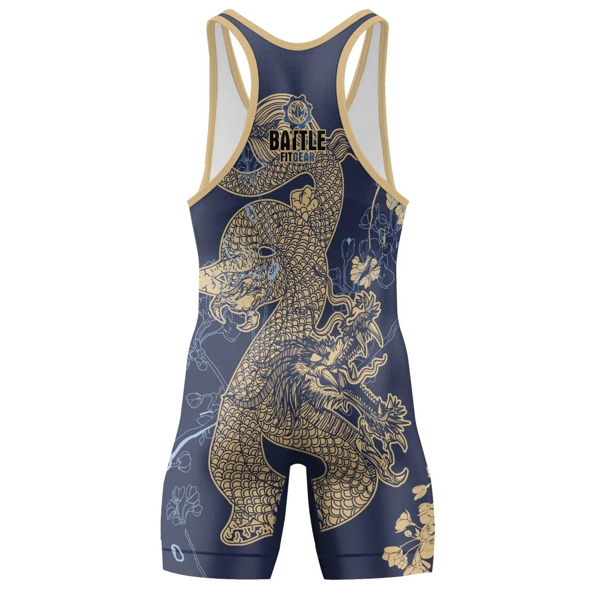 Flower Chinese Dragon Wrestling Singlets