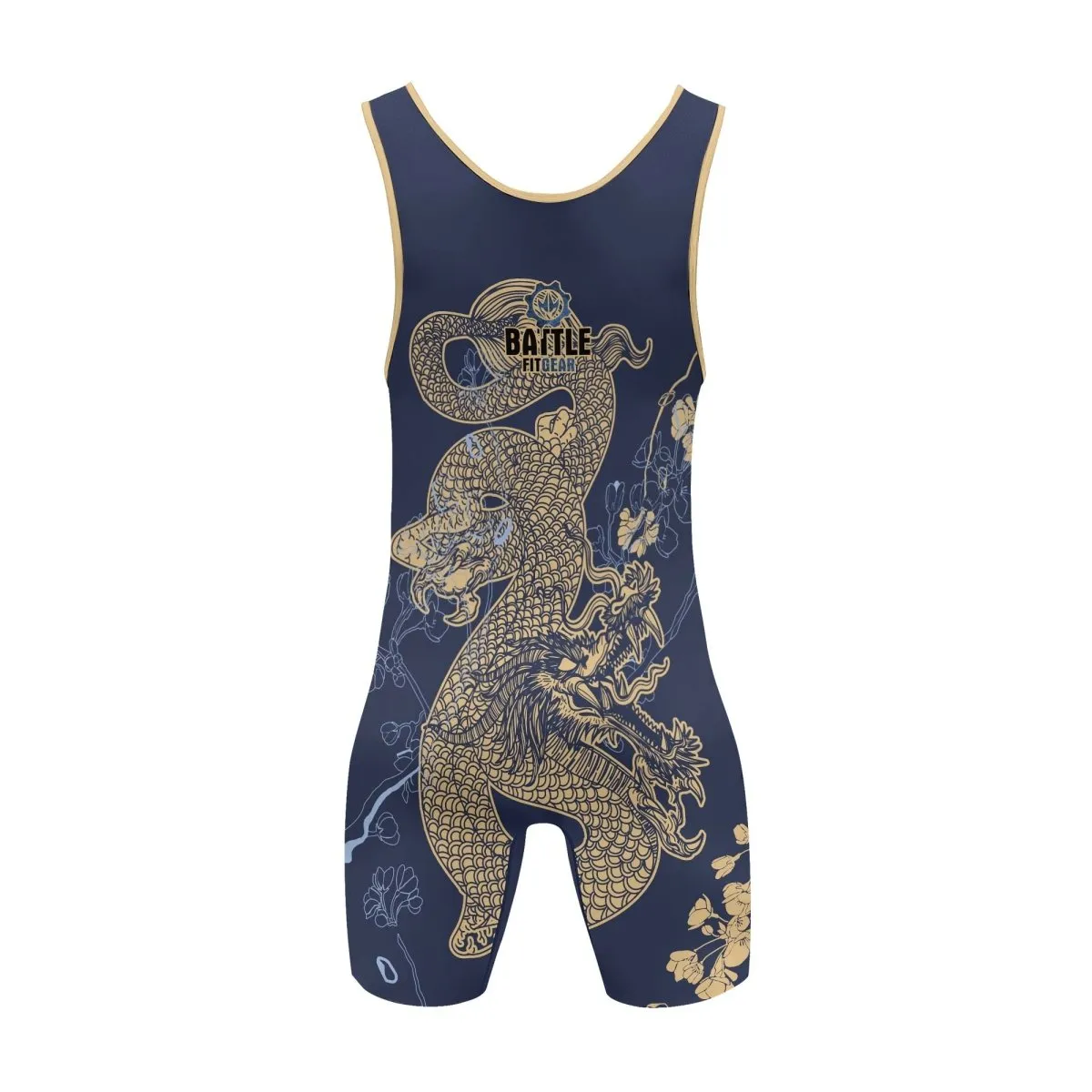 Flower Chinese Dragon Wrestling Singlets