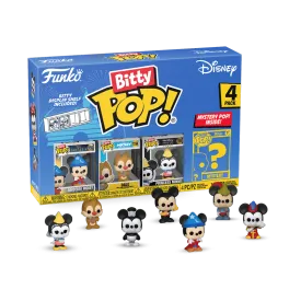 Funko - Disney Sorcerer Mickey Bitty Pop! Mini Figure 4-Pack