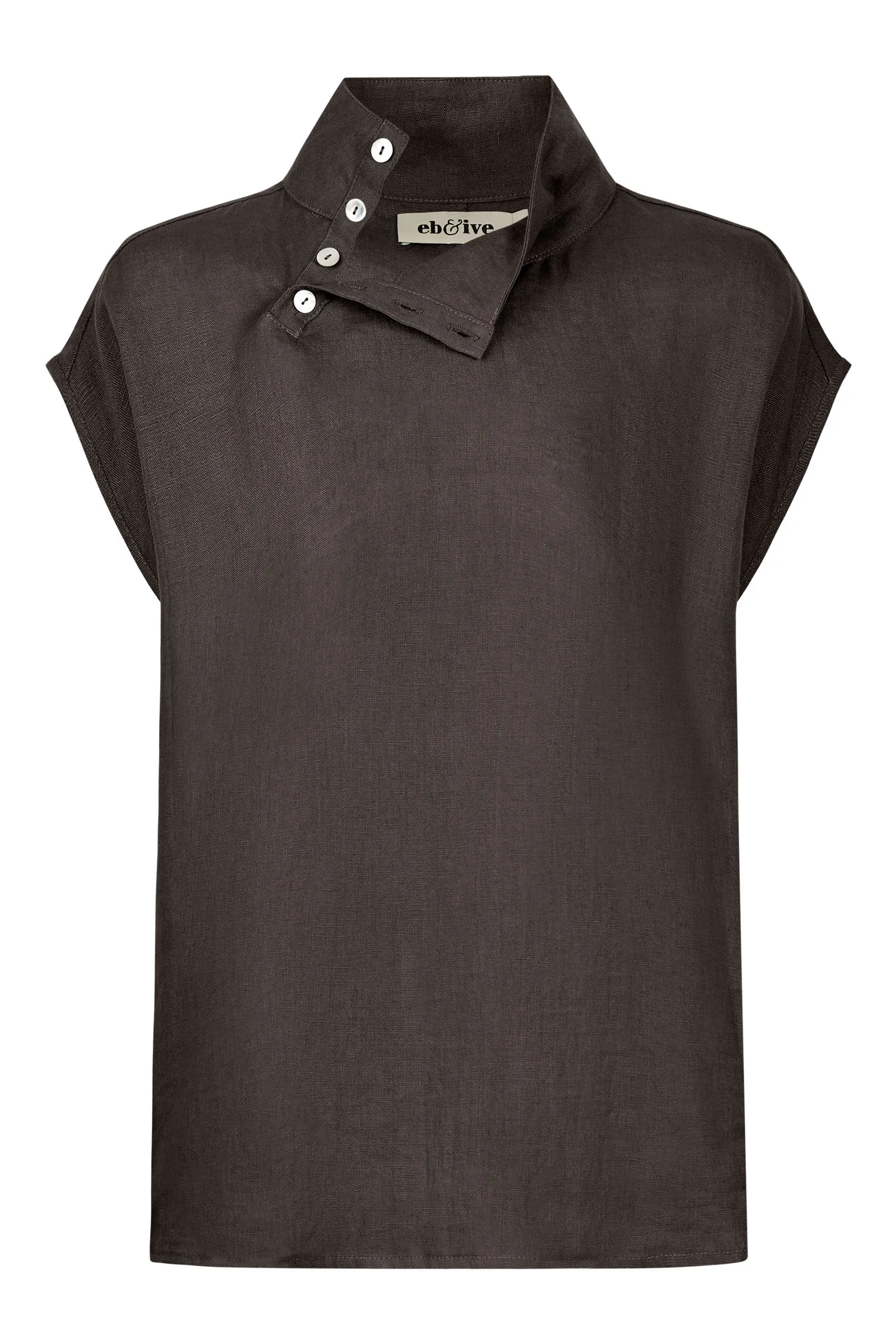 Halcyon Button Top - Oyster