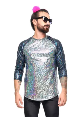Mens Holographic Hardball Tee | 13 Colors
