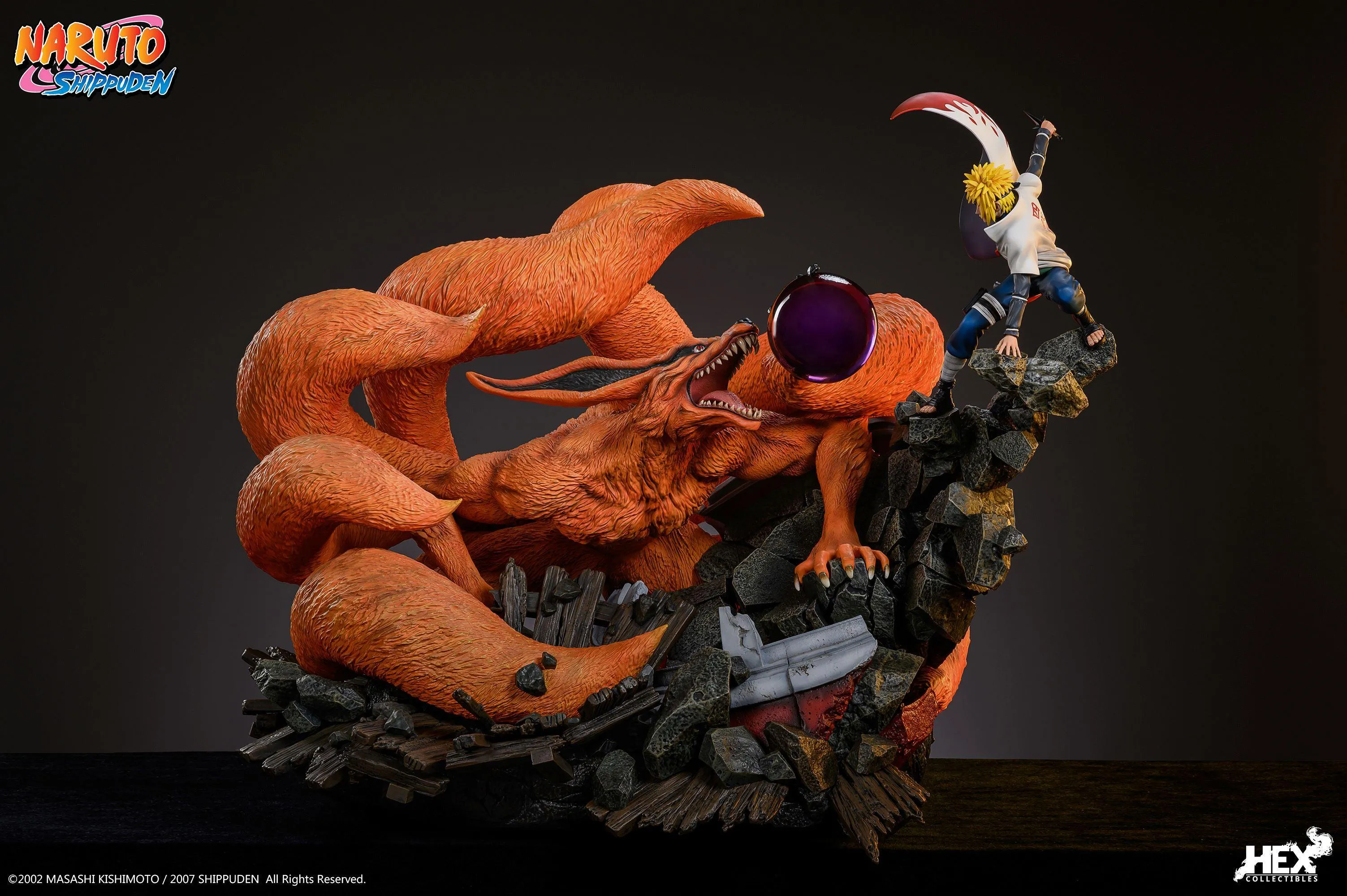 Nine Tails Vs Minato 1/8 Scale Statue