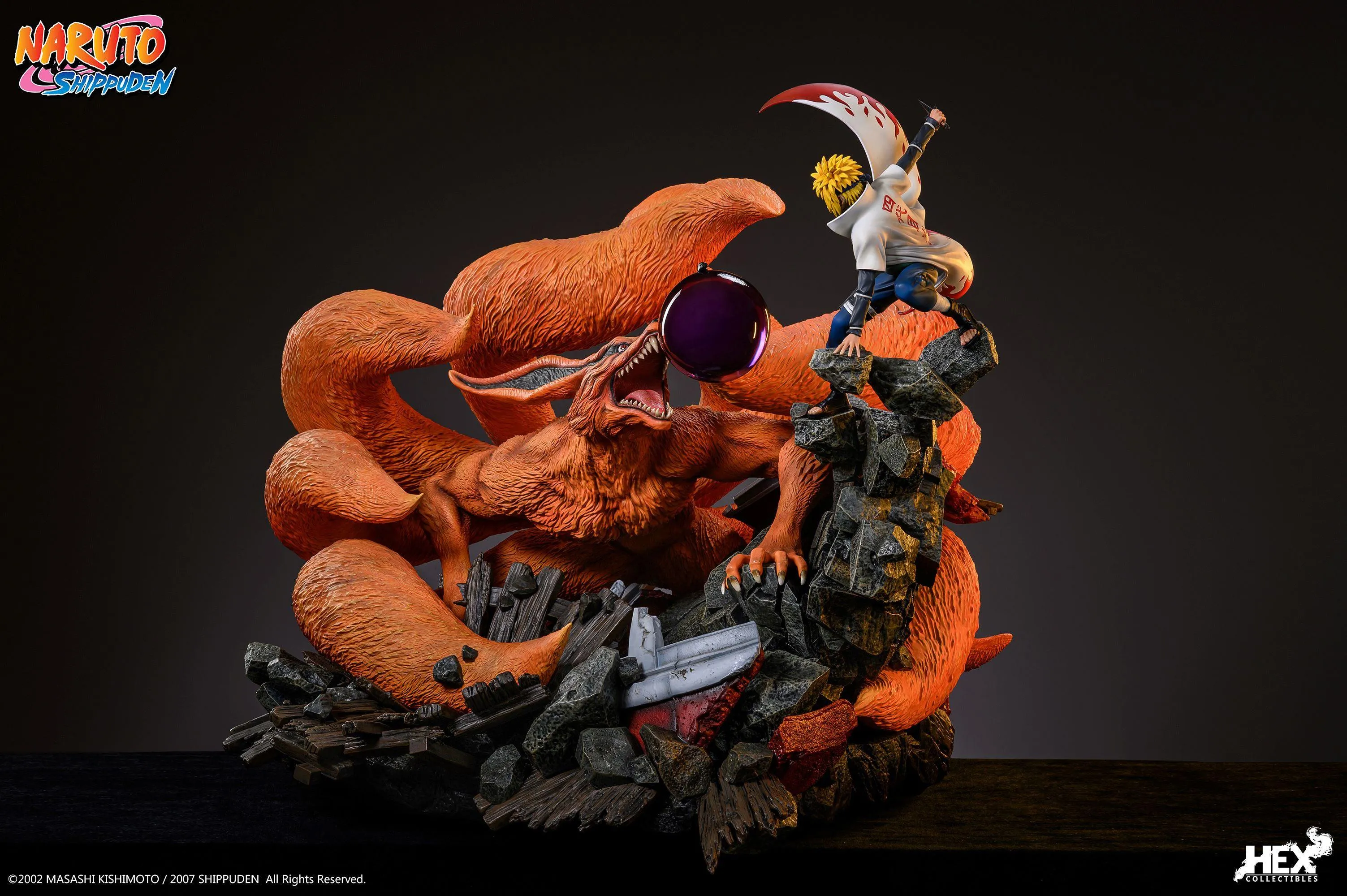 Nine Tails Vs Minato 1/8 Scale Statue