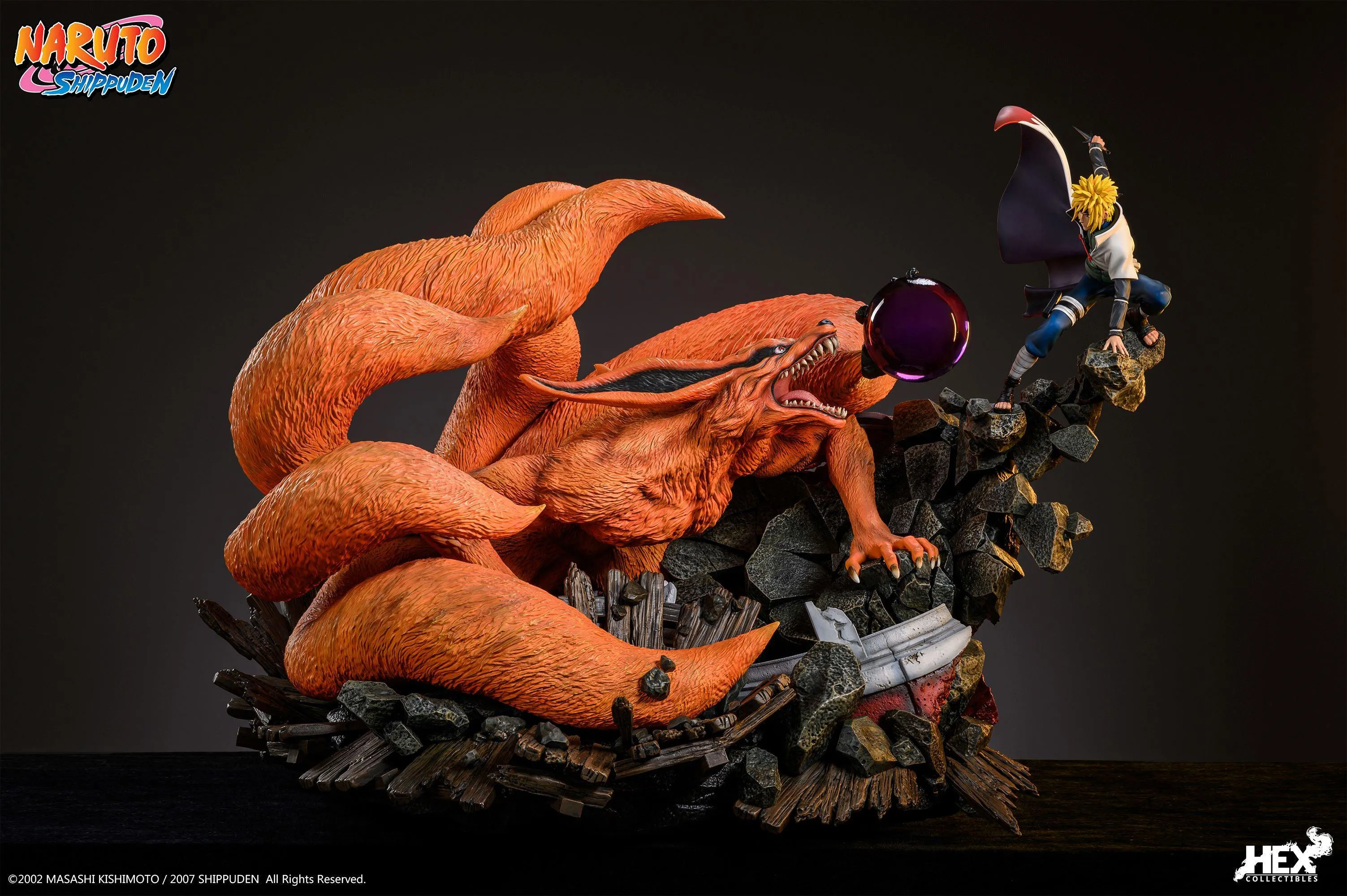 Nine Tails Vs Minato 1/8 Scale Statue