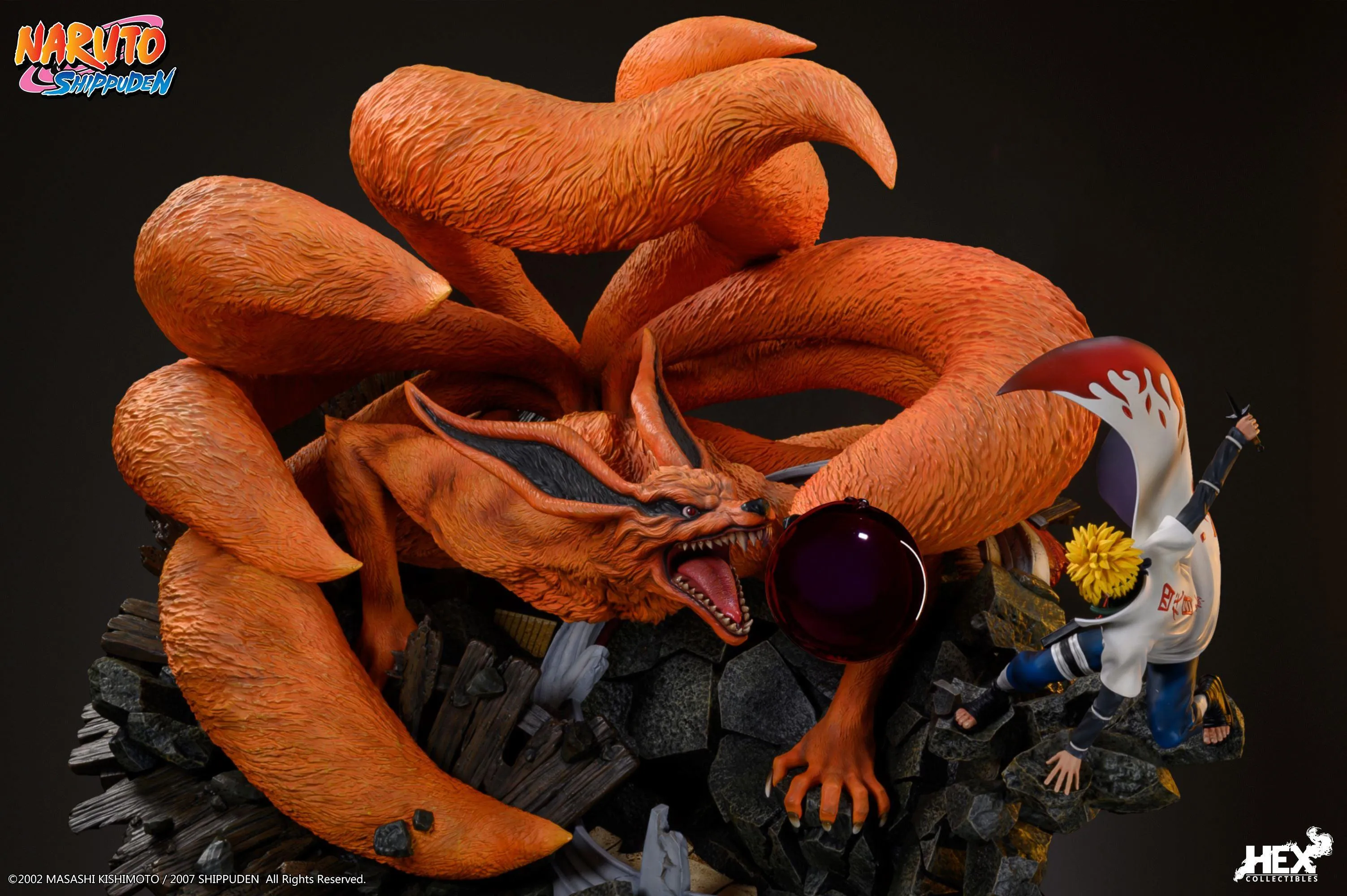 Nine Tails Vs Minato 1/8 Scale Statue