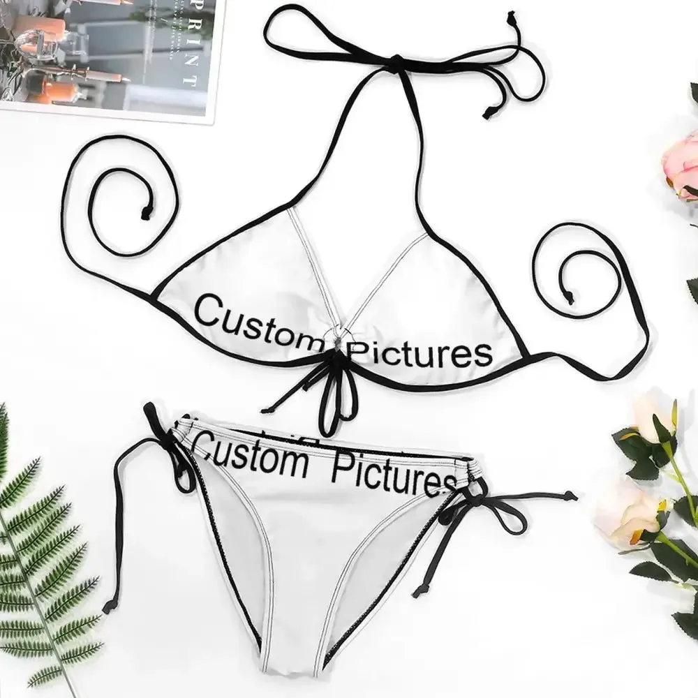 Polynesian Beach Bikini Two-Piece Set  Plus Size Low-Rise Push-Up Swimwear
