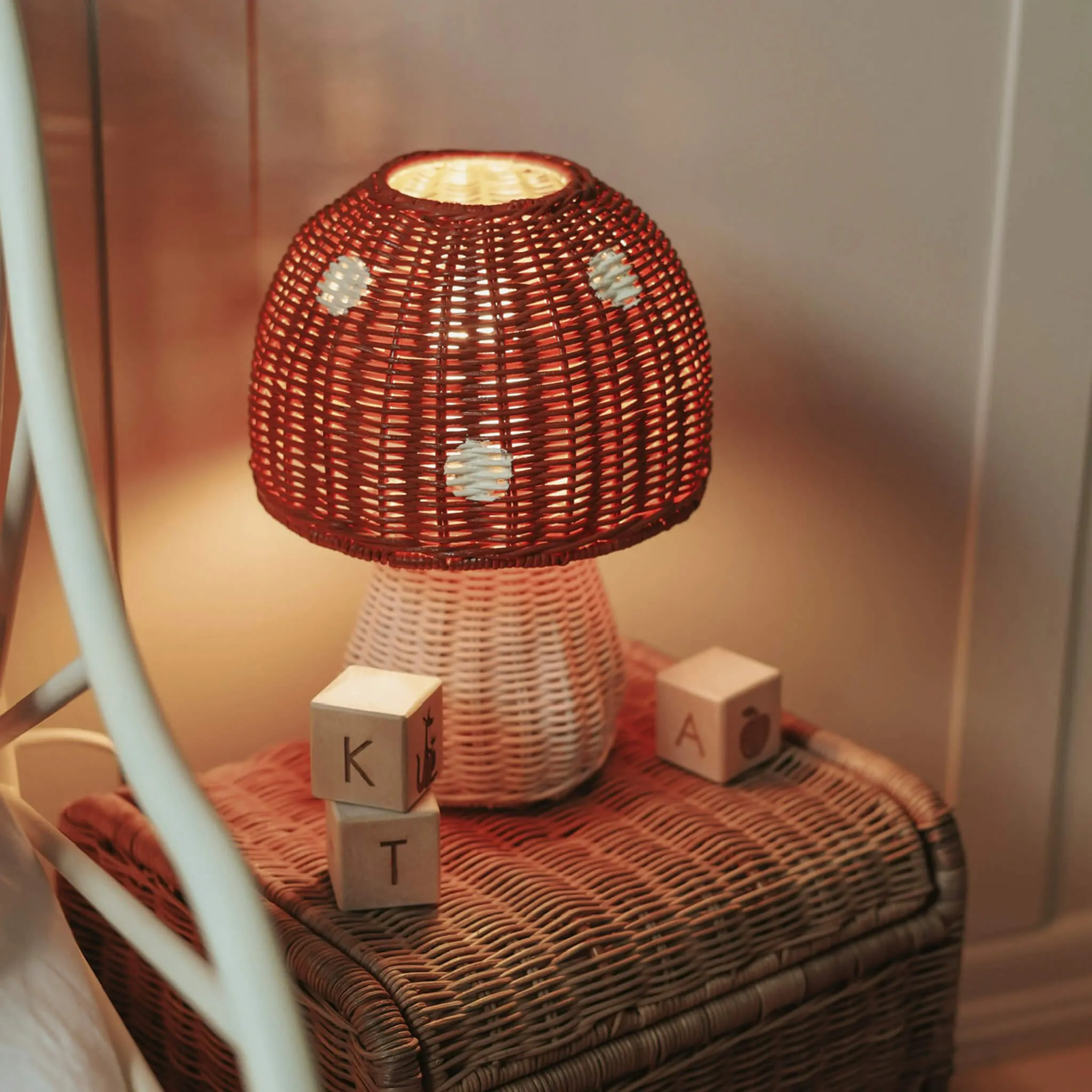 PRESALE Olli Ella Toadstool Lamp - Red