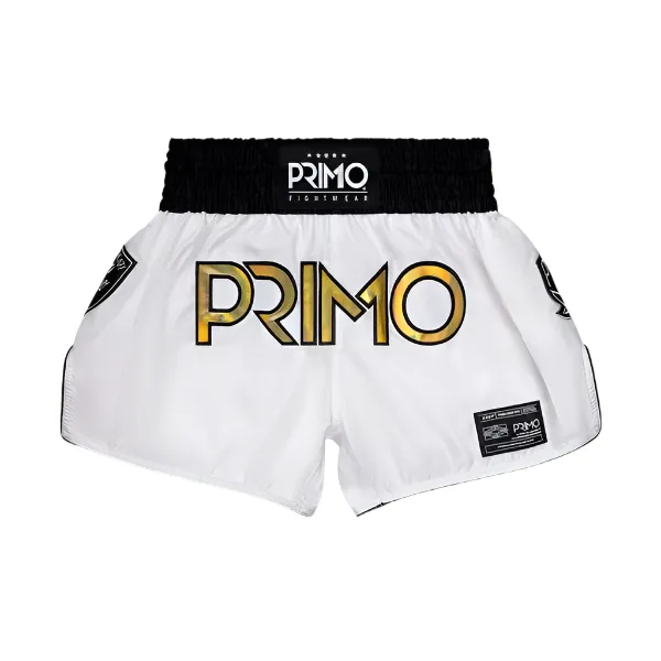 Primo Muay Thai Shorts Special Edition Melrose OG White Gold