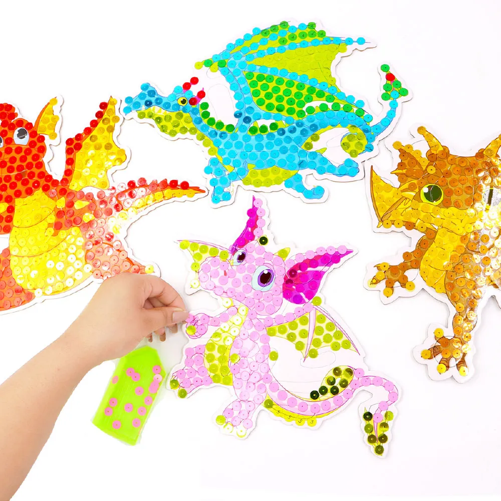 Sequin Creations Happy Dragon