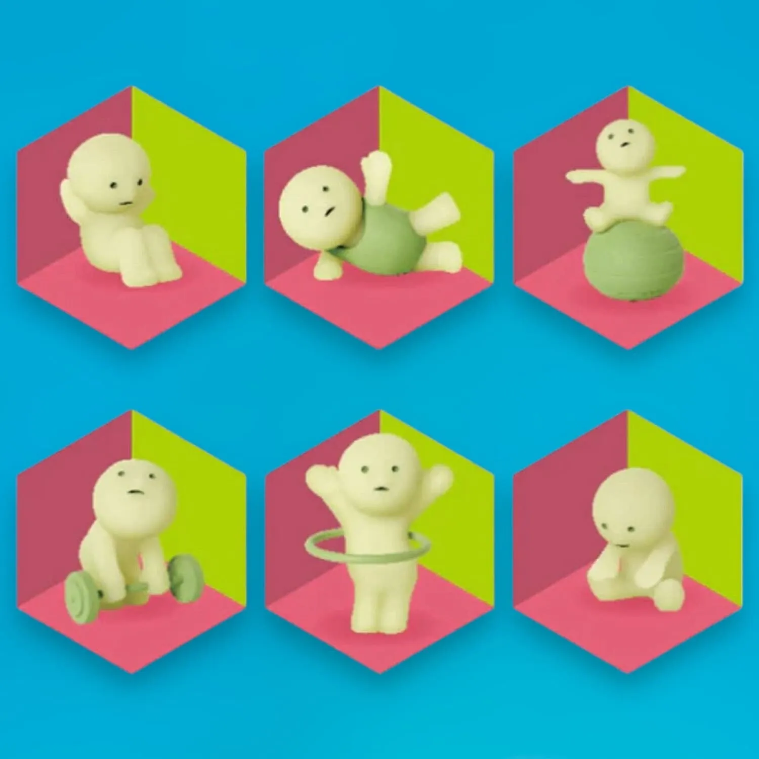 Smiski Mini Figurine - Exercising