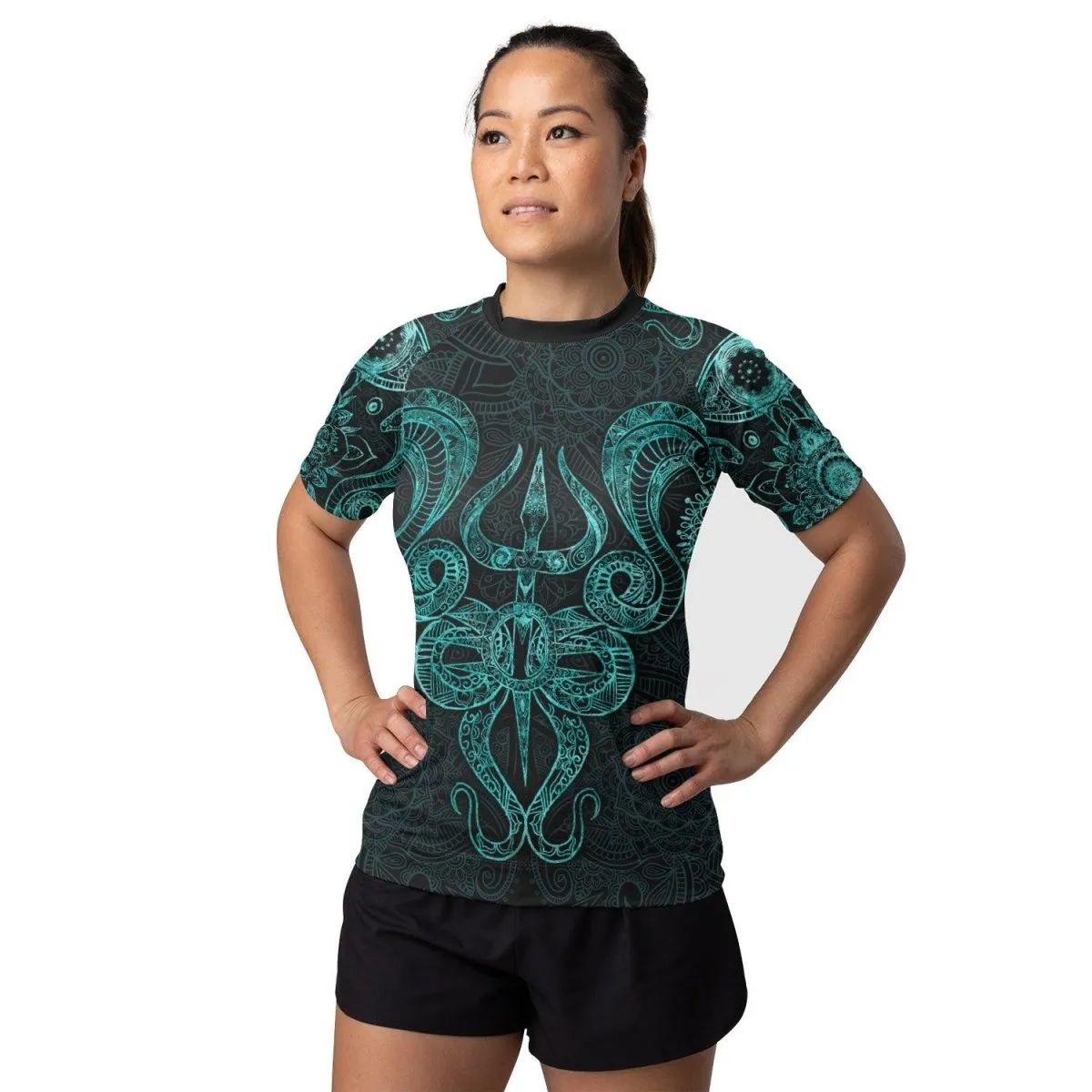 Snake King Vasuki Women's Short Sleeve Rash Guard