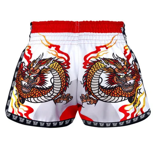 TUFF Retro Muay Thai Shorts Chinese Dragon