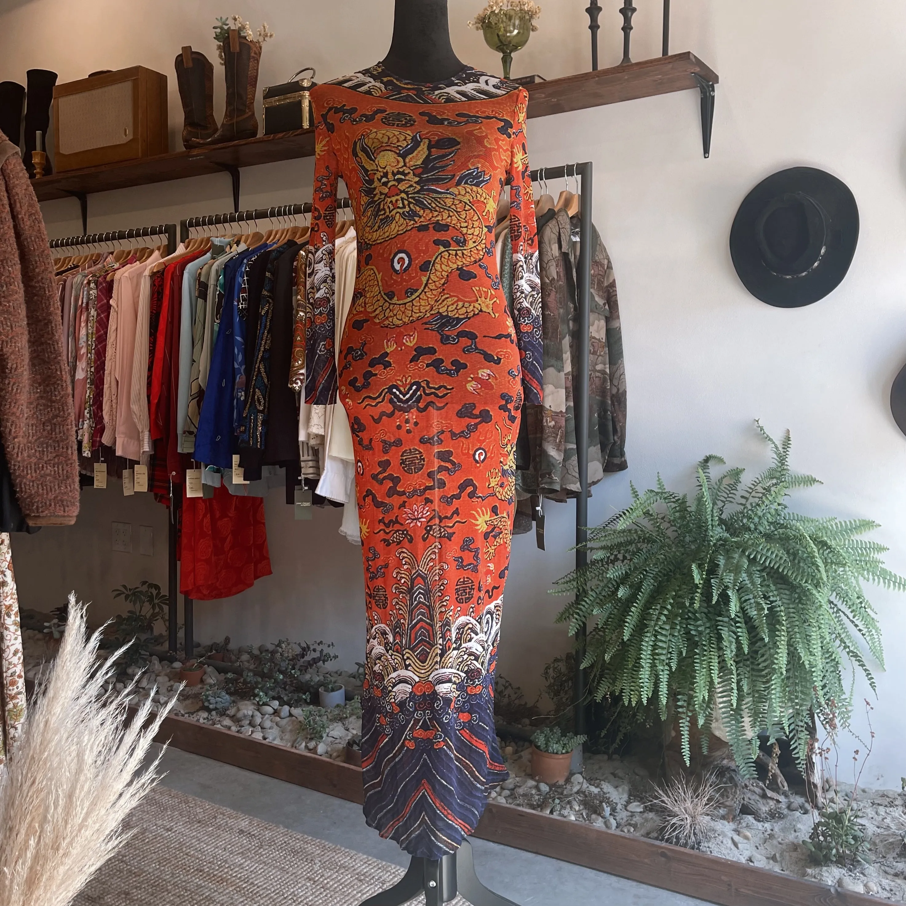 Vintage Vivienne Tam Dragon Dress 90’s